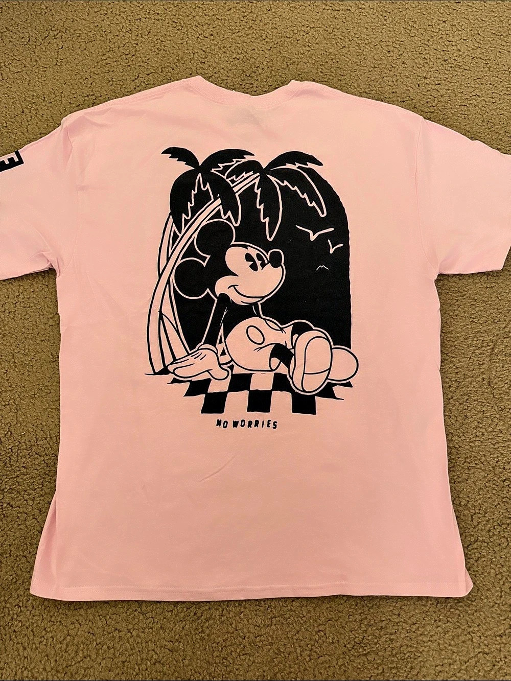 Disney Mickey Mouse Graphic Tee Pink XL NWT
